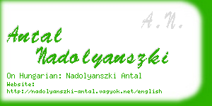 antal nadolyanszki business card
